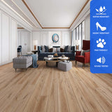 SPC Luxury Vinyl Flooring, Skyfall Groove, 7" x 72" x 5.5mm, 20 mil Wear Layer - Lone Star Spirit Collections (28.37SQ FT/ CTN)