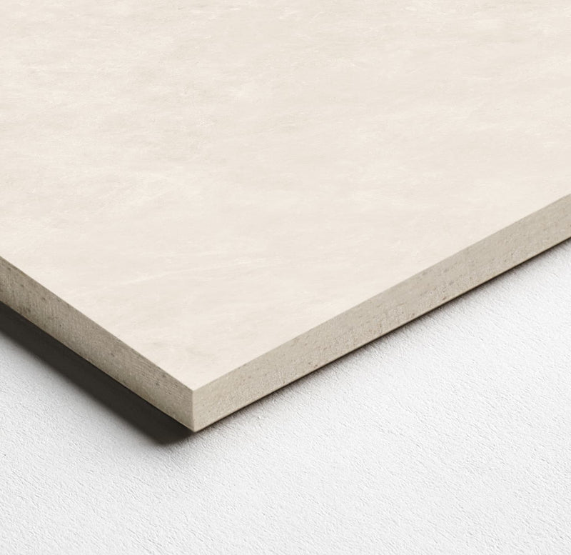 48 x 110 in Majesto French Vanilla Polished Rectified Colorsync Sintered Slab 6 mm surface