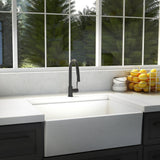 ZLINE Gemini Kitchen Faucet in Matte Black (GEM-KF-MB)