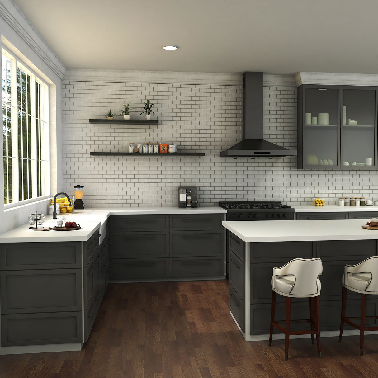 ZLINE Gemini Kitchen Faucet in Matte Black (GEM-KF-MB)