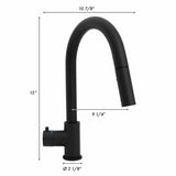 ZLINE Gemini Touchless Kitchen Faucet in Matte Black (GEM-KFS-MB)