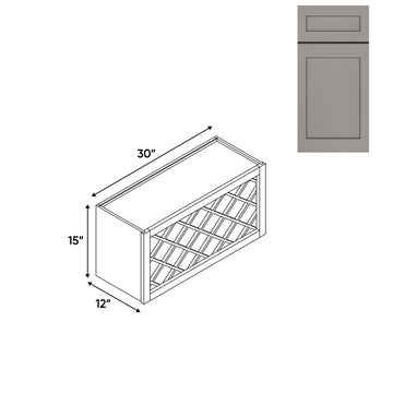 RTA - Grey Shaker - Wine Rack - 30"W x 15"H x 12"D - GS-3015WR