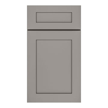 RTA - Grey Shaker - Wall High Cabinets with 1 Door 2 Shelf - 09