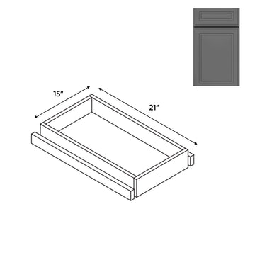 RTA - Elegant Shaker Grey - Base Roll Out Tray - 11