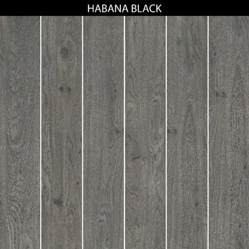HABANA BLACK 8 in. x 48 in. x 8.5 mm MATT Marble Look Tile - Porcelain Floor and Wall Tile (15.07 Sqft/Box)