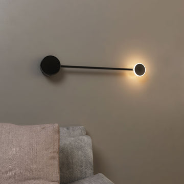 Modern LED Wall Sconce Light, Dimmable, 3000K (Warm White), Matte Black (W793622-1)