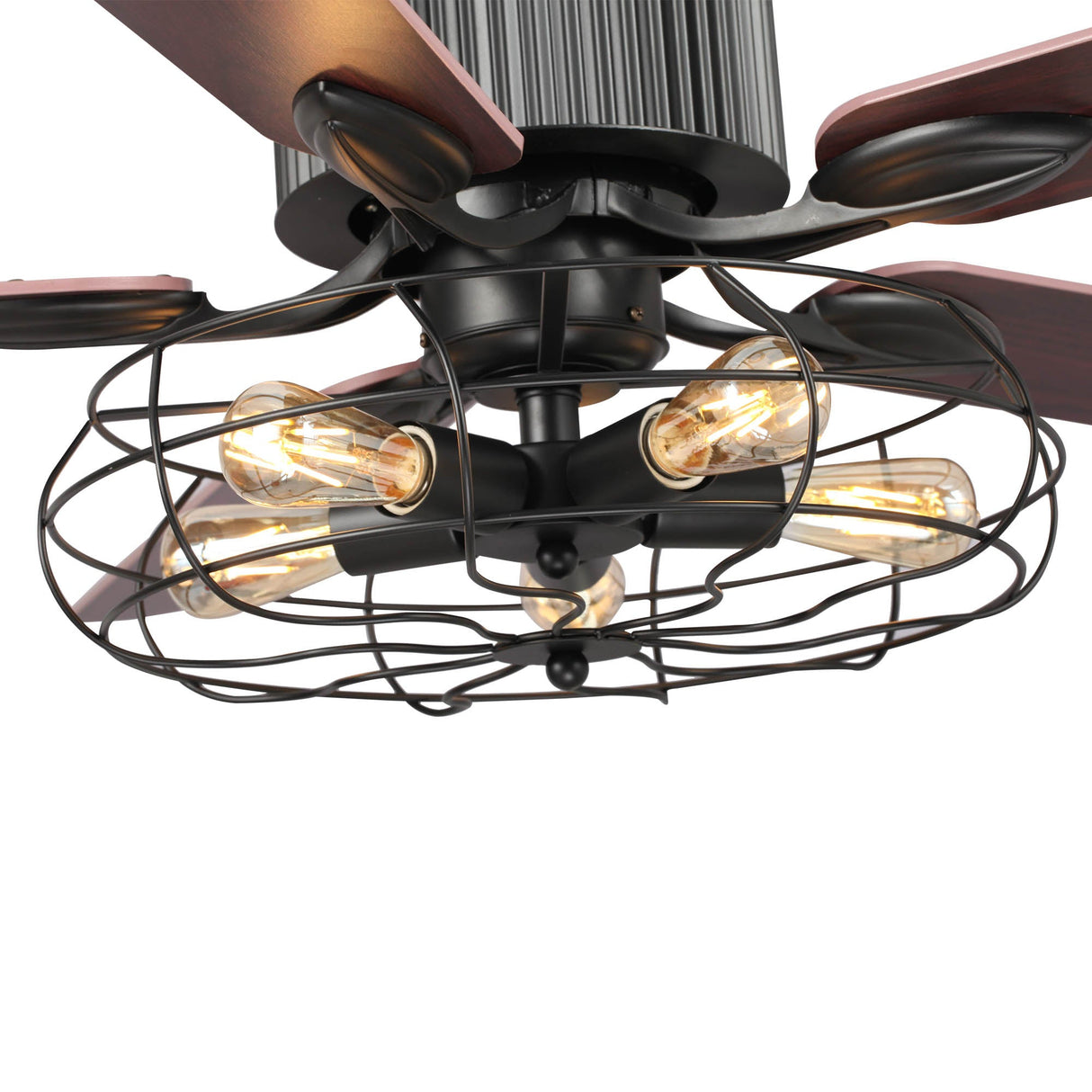 Heritage 52" In. 5 Blade Smart Ceiling Fan with LED Light Kit Works with Wall control, Wi-Fi apps and Voice control via Google Assistant/Alexa/Siri