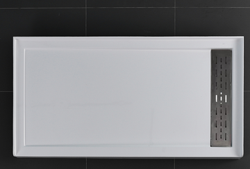 60 in. L x 32 in. W - Rectangular Single Threshold Acrylic Shower Pan with Drain(included)  - PRO