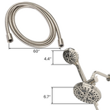 Multi Function Shower Head And Handheld Shower, Three way Diverter