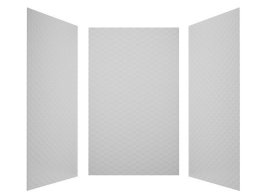 HEXAGON - GLOSSY FINISH SMC shower surrounds. Can be cut to size.solid surface. include aluminium trims.