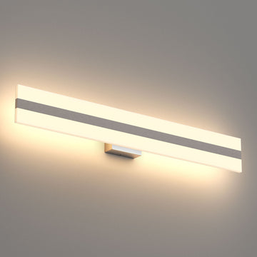 Rectangle Bathroom Light Fixtures, 24 Inch/36 Inch, 4000K (Cool White), Dimmable, ETL Listed, Bathroom Vanity Lighting