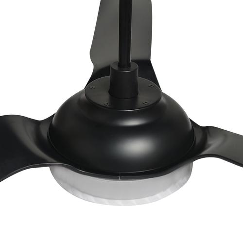 Icebreaker Black/Black 3 Blade Smart Ceiling Fan with Dimmable LED Light Kit Works with Remote Control, Wi-Fi apps and Voice control via Google Assistant/Alexa/Siri