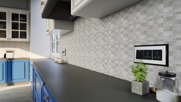 2 X 2 In Industria Chromium Matte Color Body Porcelain Mosaic