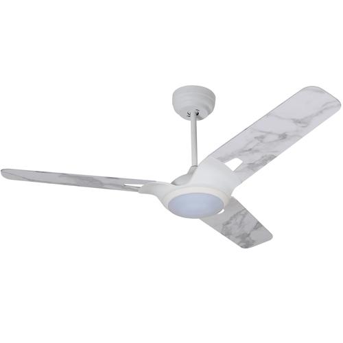 Innovator White/Marble Pattern Finish/White Marble 3 Blade Smart Ceiling Fan with Dimmable LED Light Kit Works with Remote Control, Wi-Fi apps and Voice control via Google Assistant/Alexa/Siri