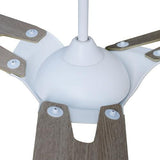 Innovator White/Modern Wood Pattern/Wood 3 Blade Smart Ceiling Fan with Dimmable LED Light Kit Works with Remote Control, Wi-Fi apps and Voice control via Google Assistant/Alexa/Siri