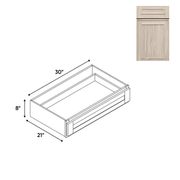 RTA - Elegant Shaker Ivory - Desk Knee Drawer - 30