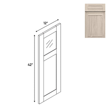 RTA - Elegant Shaker Ivory -Wall Glass Door - Left - 12