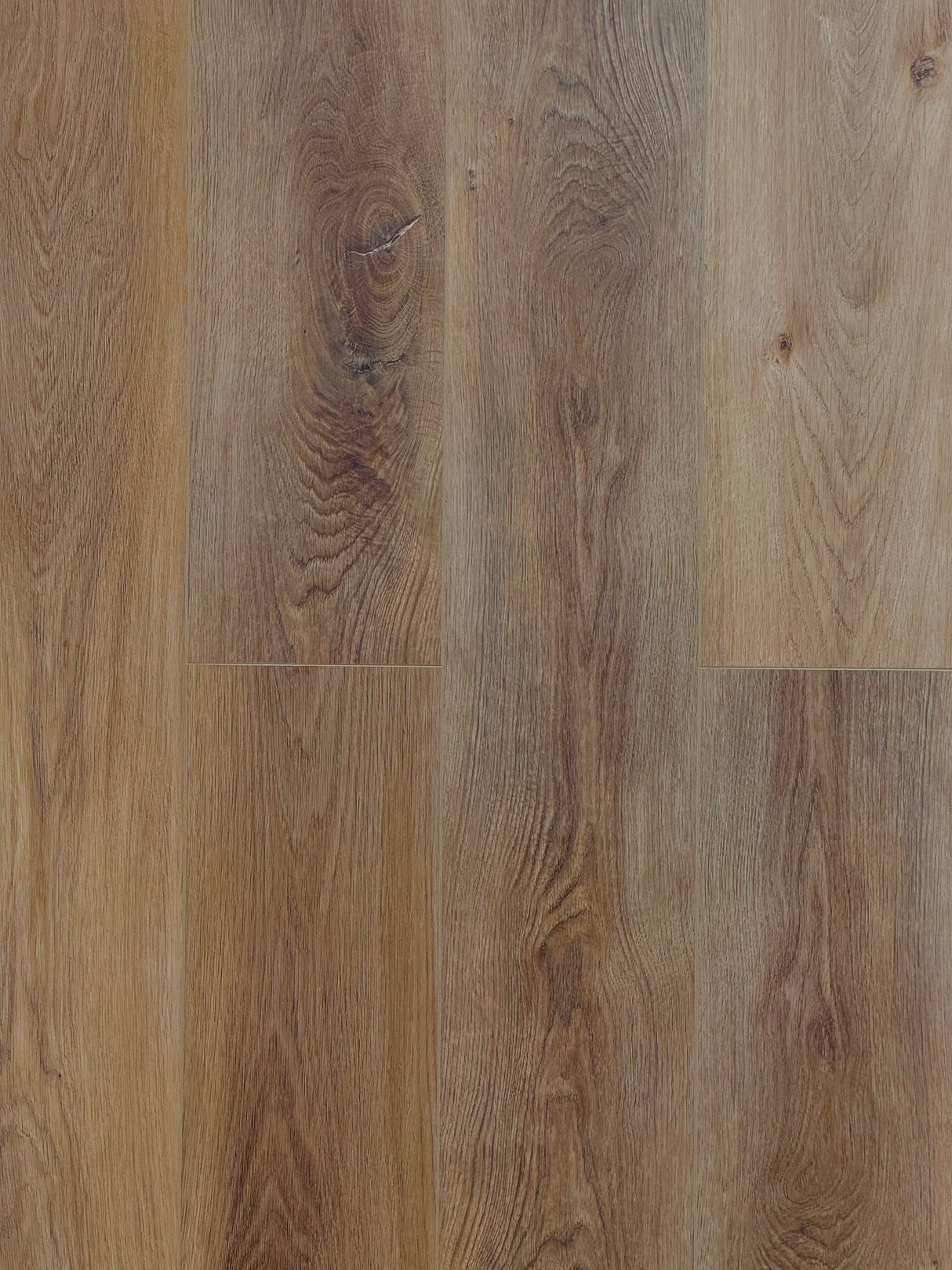 SPC Vinyl Flooring, Champaign Oak,7" x 48" x 5.5mm, 20 mil Wear Layer