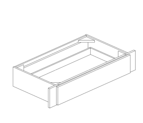 Liberty Shaker White - 36 Inch Vanity Knee Drawer Cabinet - 36