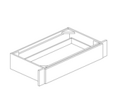 Liberty Shaker Grey - 36 Inch Vanity Knee Drawer Cabinet - 36" Width x 7.5" Height x 21" Depth