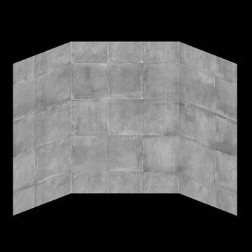 Ivanees 60"W x 32"D x 84"H - Zinq  Matte Shower Wall System (5-Piece)