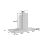 ZLINE 48" Convertible Vent Wall Mount Range Hood in Stainless Steel (KE-48)