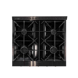 KUCHT Gemstone Professional 30 in. 4.2 cu. ft. Natural Gas Range with Sealed Burners and Convection Oven in Titanium Stainless Steel