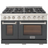 KUCHT Professional 48 in. 6.7 cu. ft. Propane Gas Range Two Ovens - One Convection - with True Simmer Burners