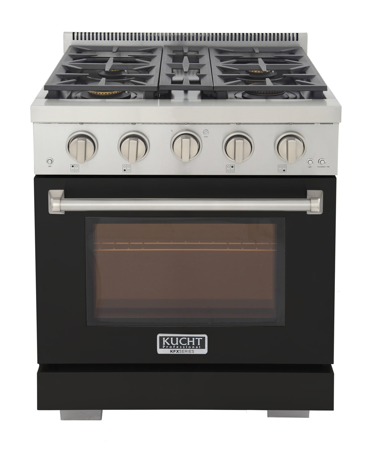 KUCHT Professional 30 in. 4.2 cu. ft. Propane Gas Range with Sealed Burners and Convection Oven