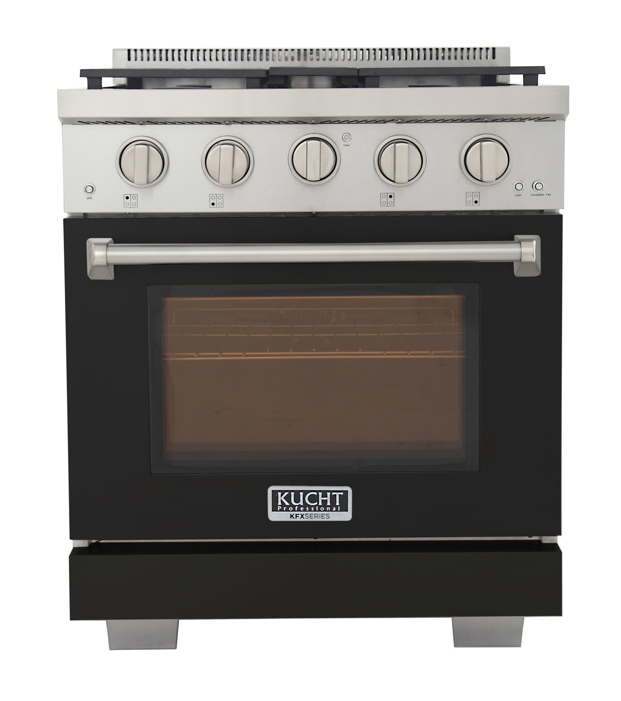 KUCHT Professional 30 in. 4.2 cu. ft. Natural Gas Range and Convection Oven with True Simmer Burners