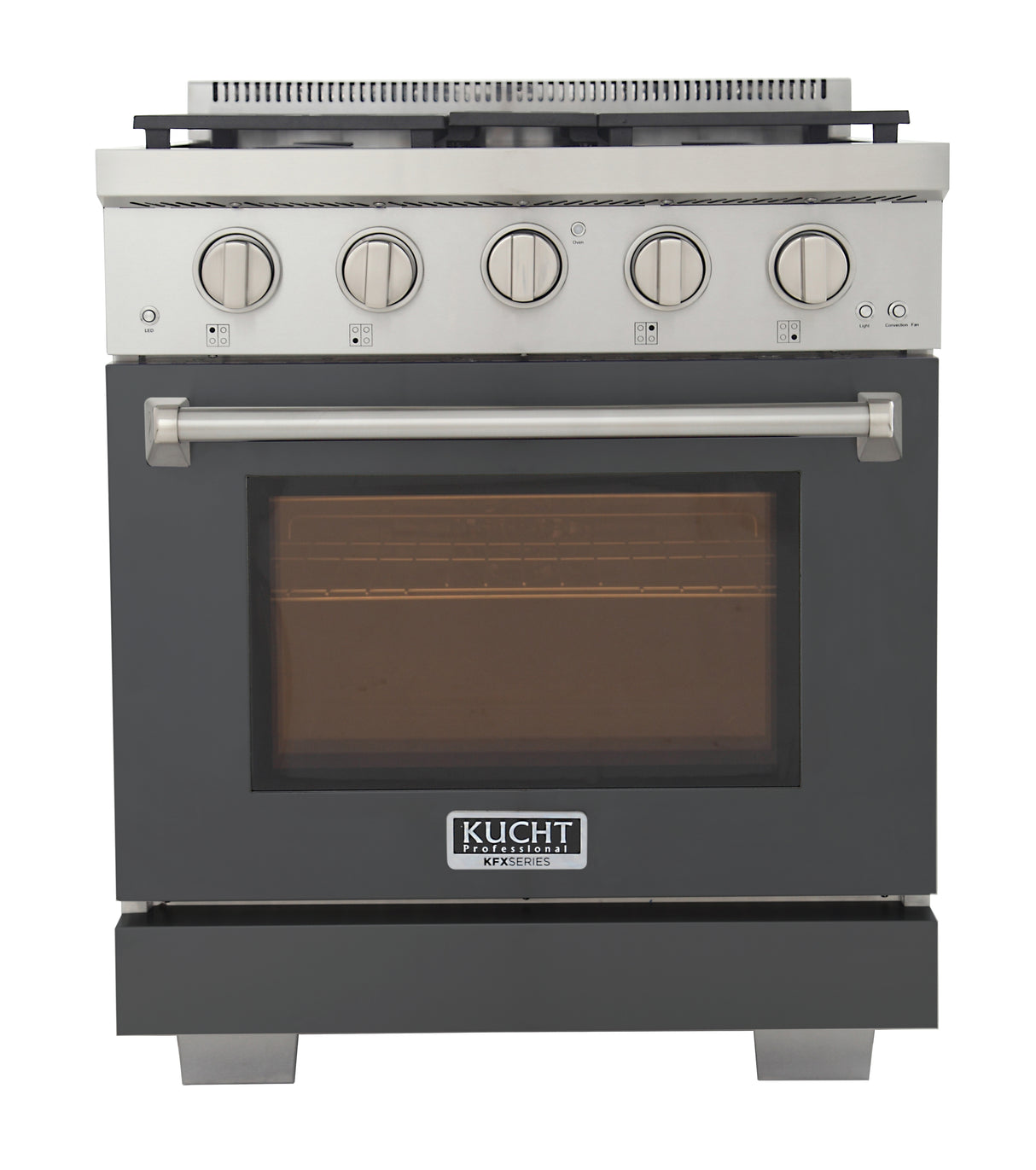 KUCHT Professional 30 in. 4.2 cu. ft. Propane Gas Range with Sealed Burners and Convection Oven
