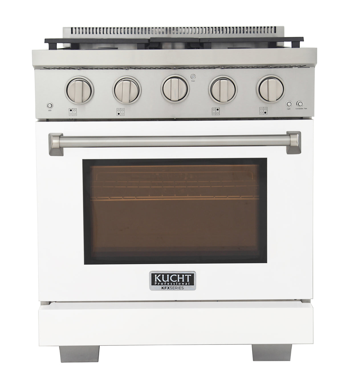 KUCHT Professional 30 in. 4.2 cu. ft. Propane Gas Range with Sealed Burners and Convection Oven