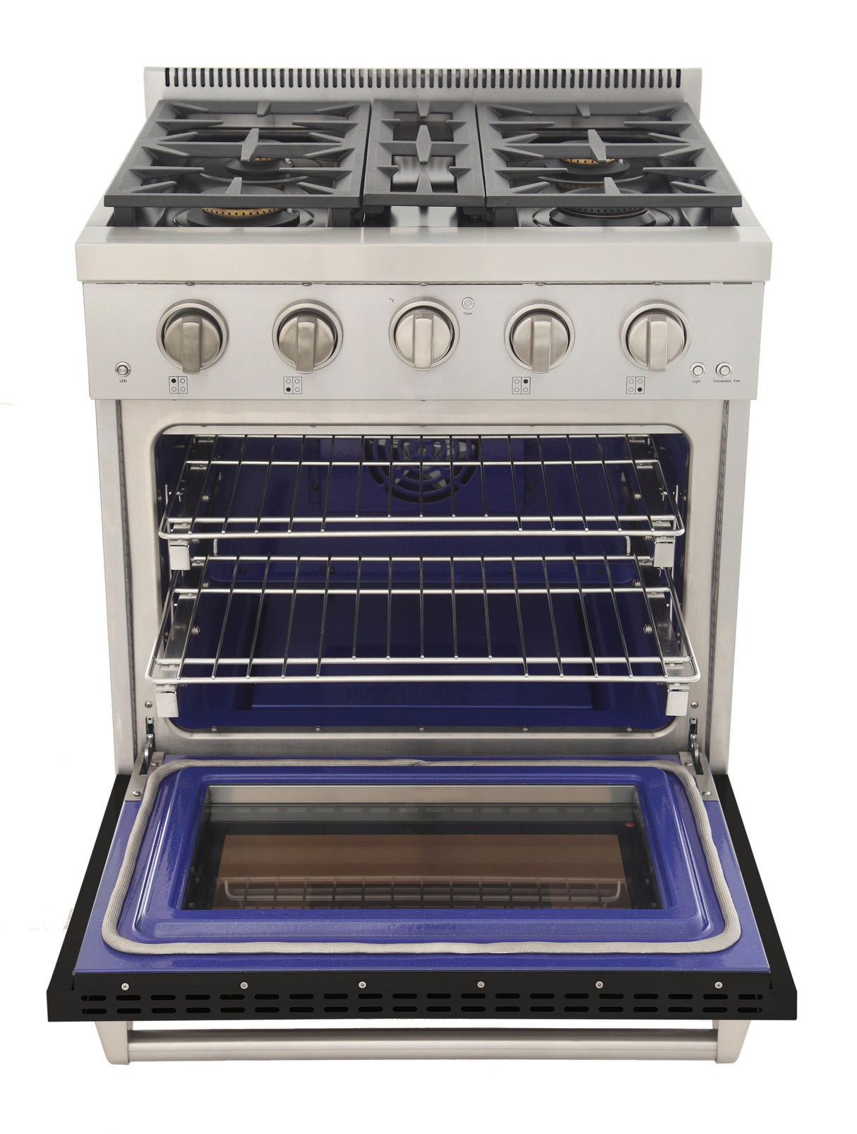 KUCHT Professional 30 in. 4.2 cu. ft. Natural Gas Range and Convection Oven with True Simmer Burners