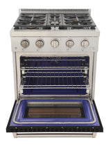 KUCHT Professional 30 in. 4.2 cu. ft. Natural Gas Range and Convection Oven with True Simmer Burners