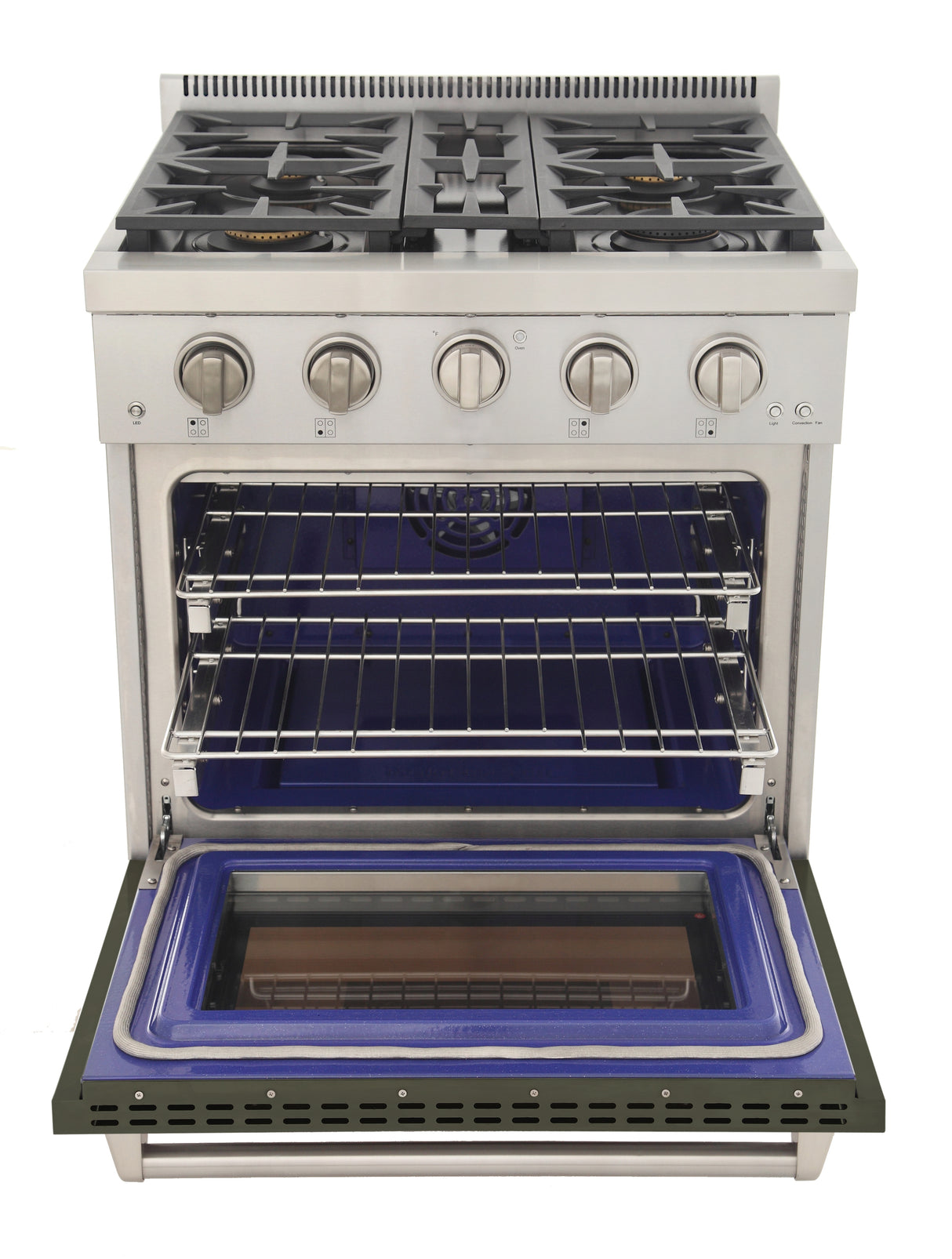 KUCHT Professional 30 in. 4.2 cu. ft. Natural Gas Range and Convection Oven with True Simmer Burners