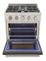 KUCHT Professional 30 in. 4.2 cu. ft. Natural Gas Range and Convection Oven with True Simmer Burners