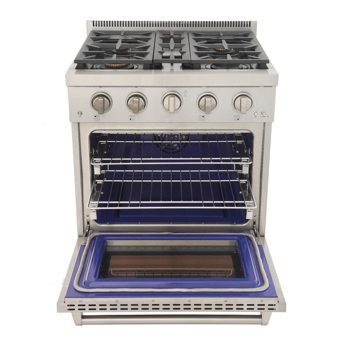KUCHT Professional 30 in. 4.2 cu. ft. Natural Gas Range and Convection Oven with True Simmer Burners
