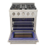 KUCHT Professional 30 in. 4.2 cu. ft. Propane Gas Range and Convection Oven with True Simmer Burners