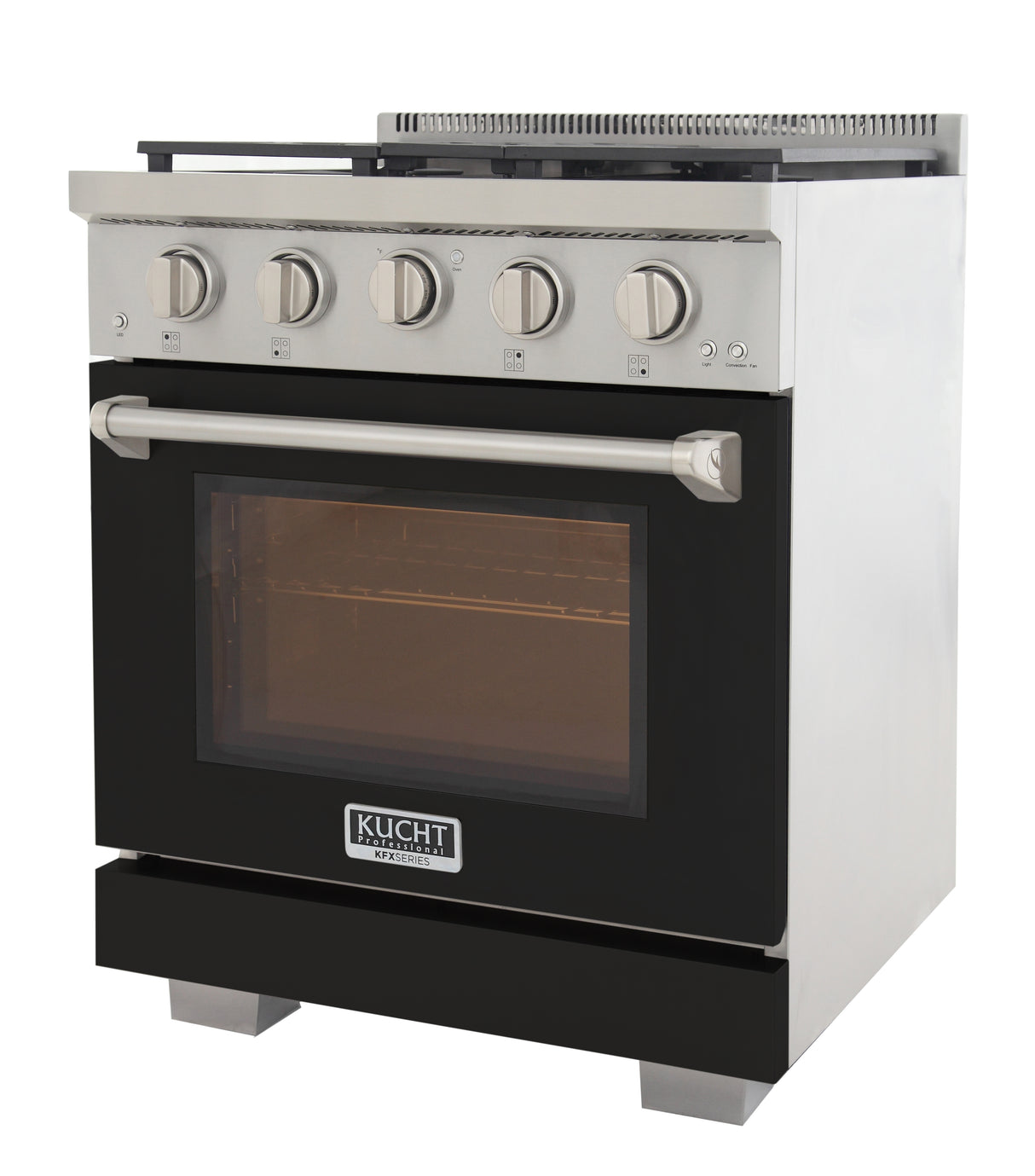 KUCHT Professional 30 in. 4.2 cu. ft. Natural Gas Range and Convection Oven with True Simmer Burners