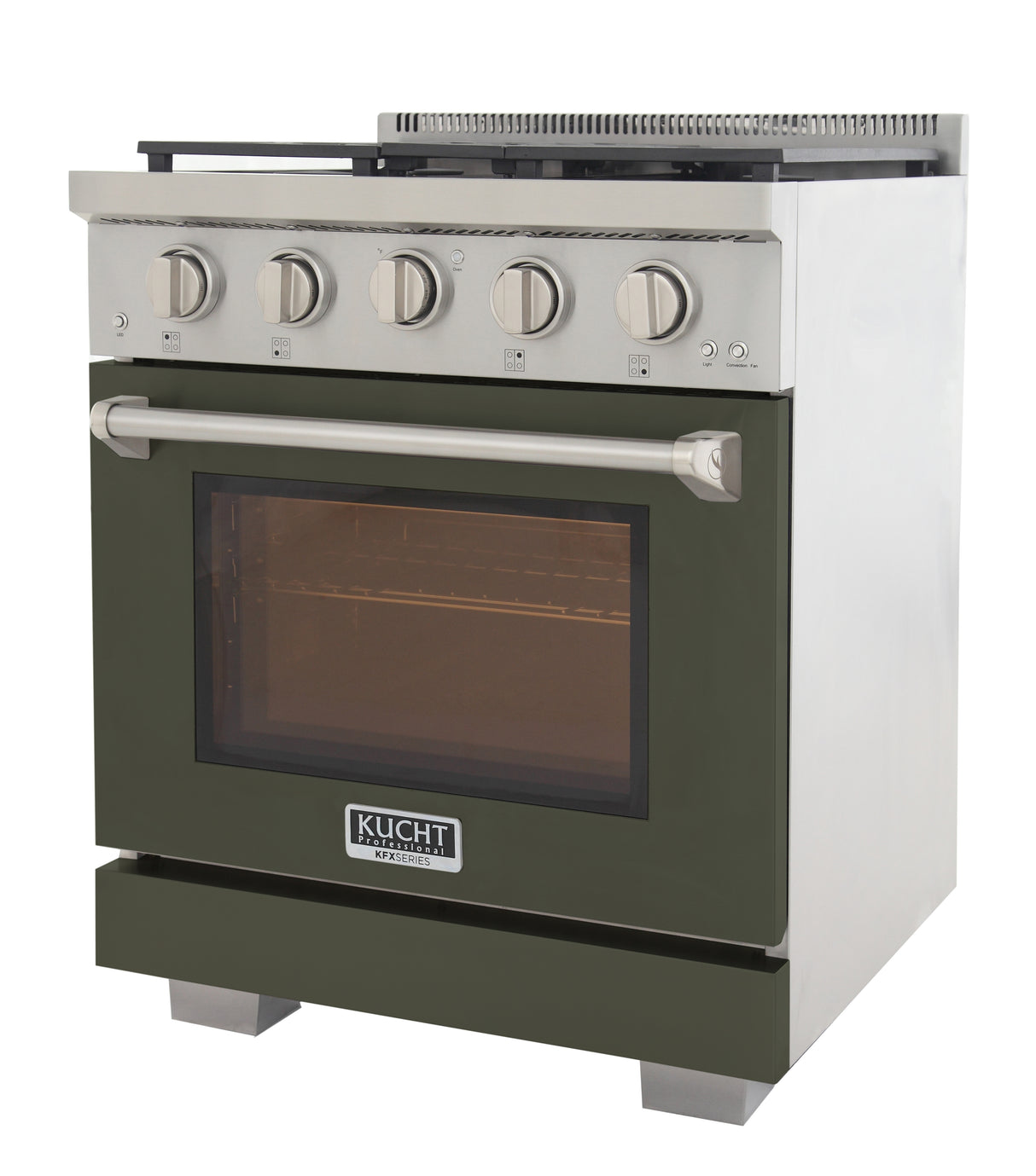 KUCHT Professional 30 in. 4.2 cu. ft. Propane Gas Range with Sealed Burners and Convection Oven