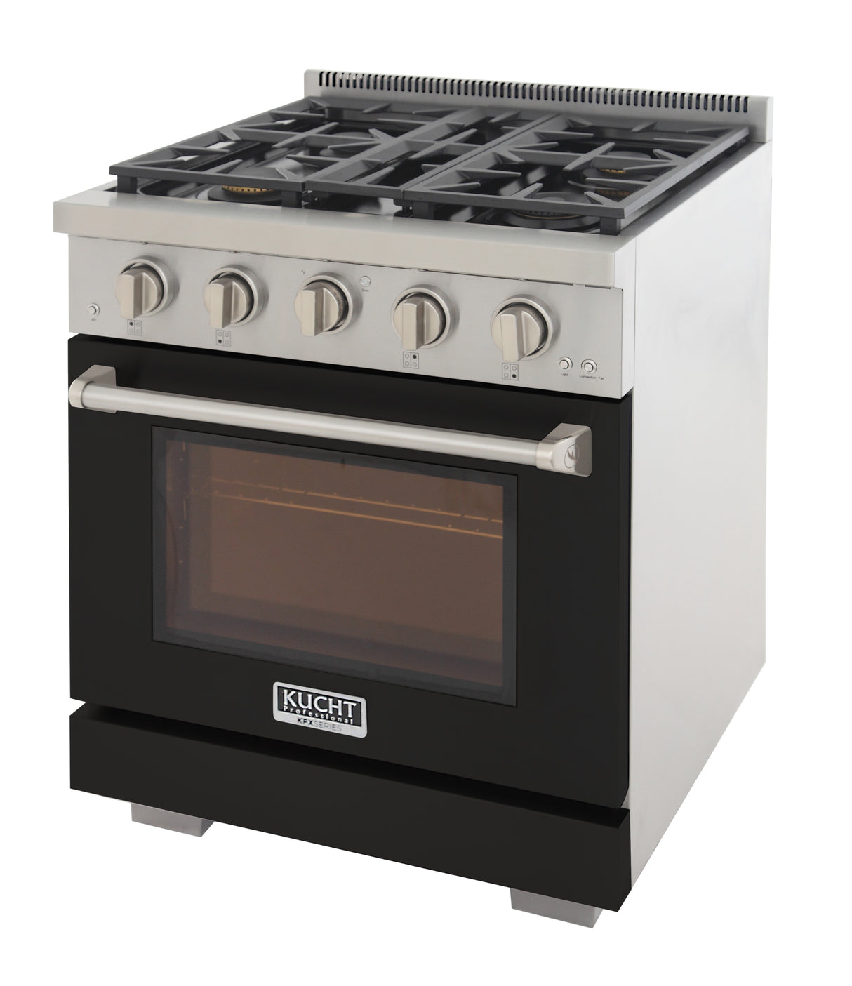 KUCHT Professional 30 in. 4.2 cu. ft. Propane Gas Range with Sealed Burners and Convection Oven