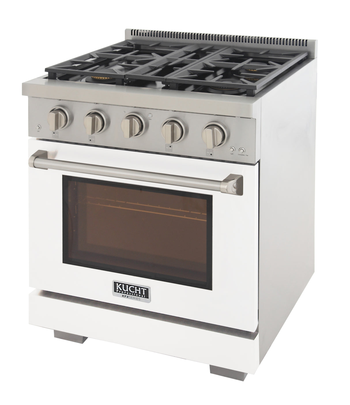 KUCHT Professional 30 in. 4.2 cu. ft. Natural Gas Range and Convection Oven with True Simmer Burners