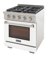 KUCHT Professional 30 in. 4.2 cu. ft. Natural Gas Range and Convection Oven with True Simmer Burners