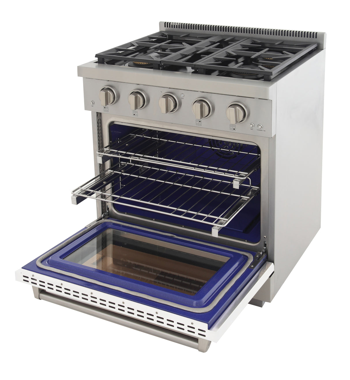 KUCHT Professional 30 in. 4.2 cu. ft. Natural Gas Range and Convection Oven with True Simmer Burners