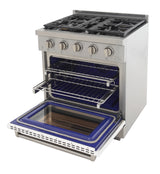 KUCHT Professional 30 in. 4.2 cu. ft. Natural Gas Range and Convection Oven with True Simmer Burners