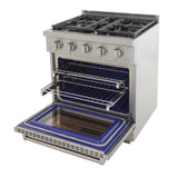 KUCHT Professional 30 in. 4.2 cu. ft. Propane Gas Range and Convection Oven with True Simmer Burners