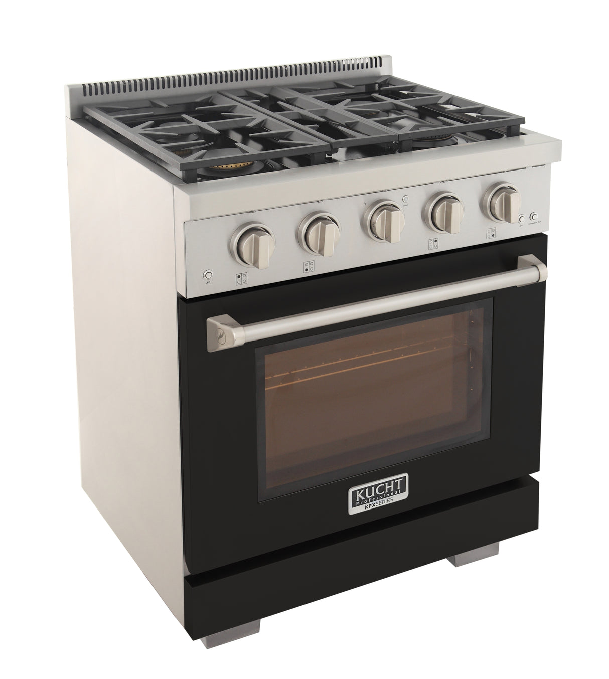 KUCHT Professional 30 in. 4.2 cu. ft. Natural Gas Range and Convection Oven with True Simmer Burners