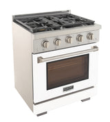 KUCHT Professional 30 in. 4.2 cu. ft. Natural Gas Range and Convection Oven with True Simmer Burners