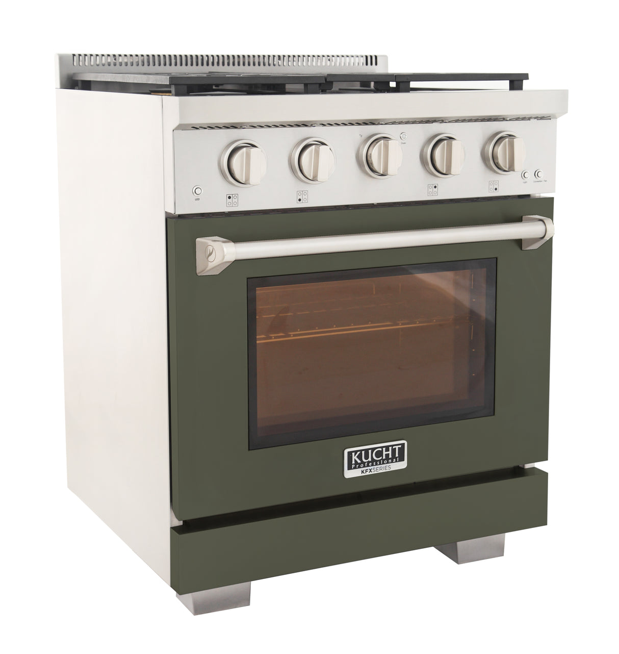 KUCHT Professional 30 in. 4.2 cu. ft. Natural Gas Range and Convection Oven with True Simmer Burners