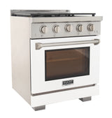 KUCHT Professional 30 in. 4.2 cu. ft. Natural Gas Range and Convection Oven with True Simmer Burners